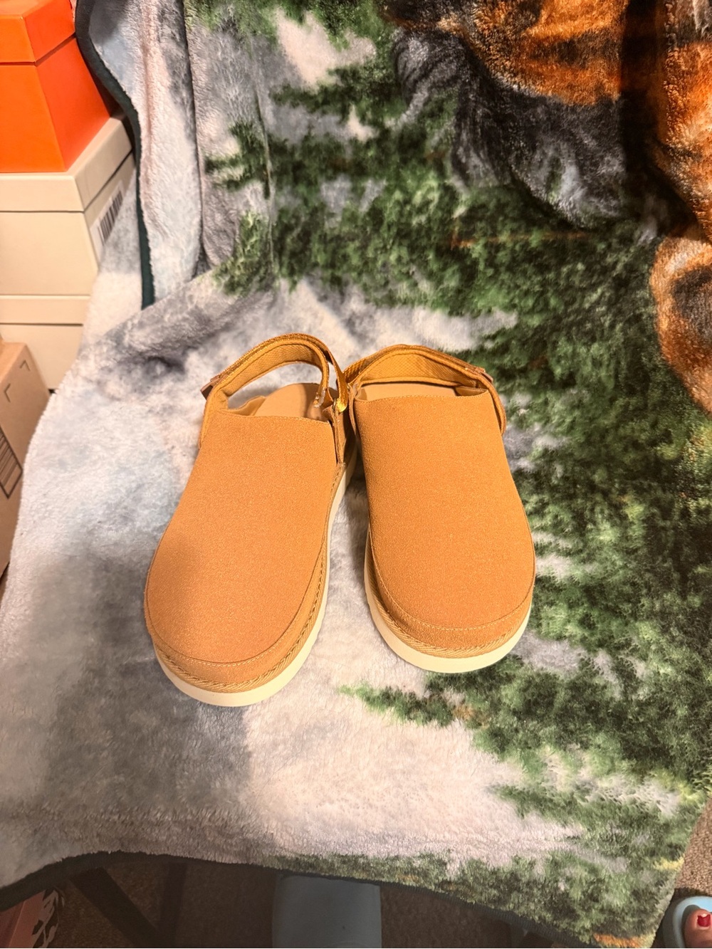 Women's Casual Slingback Mule in Tan